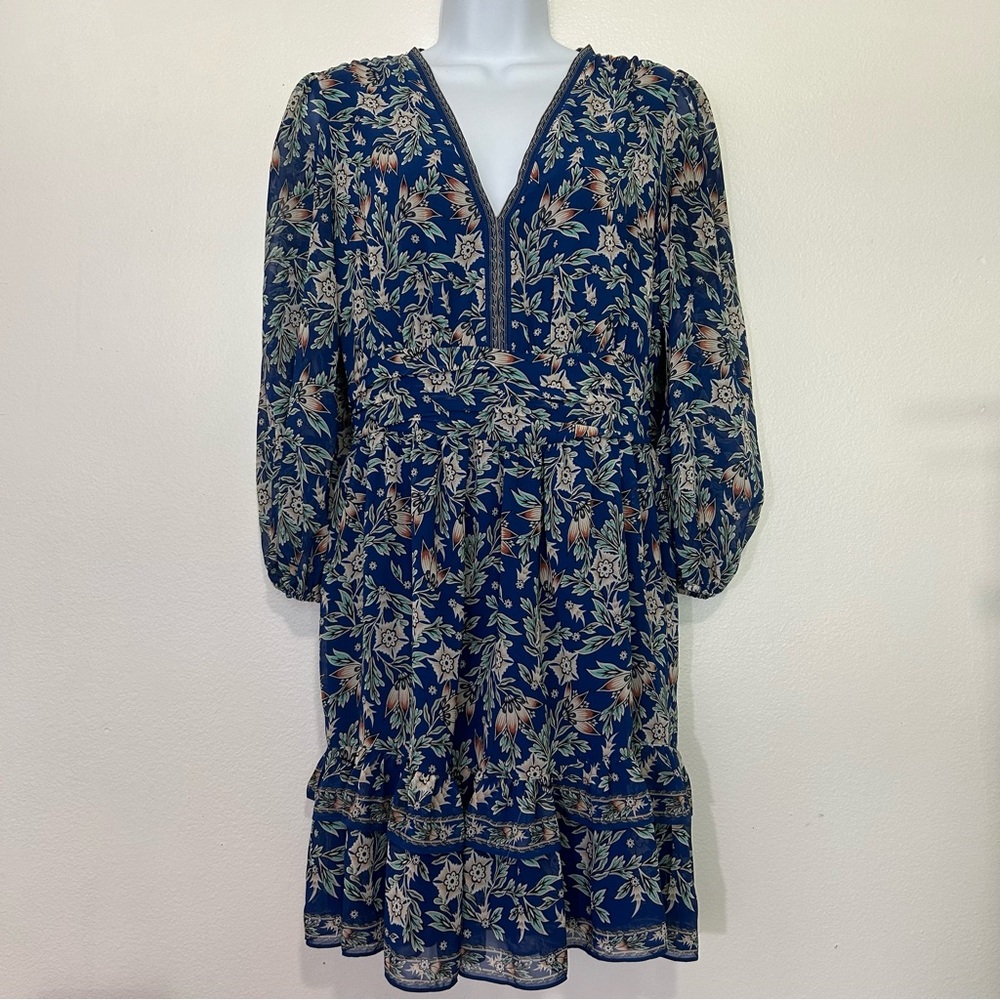 Max Studio Blue Floral Dress - Picture 2 of 10